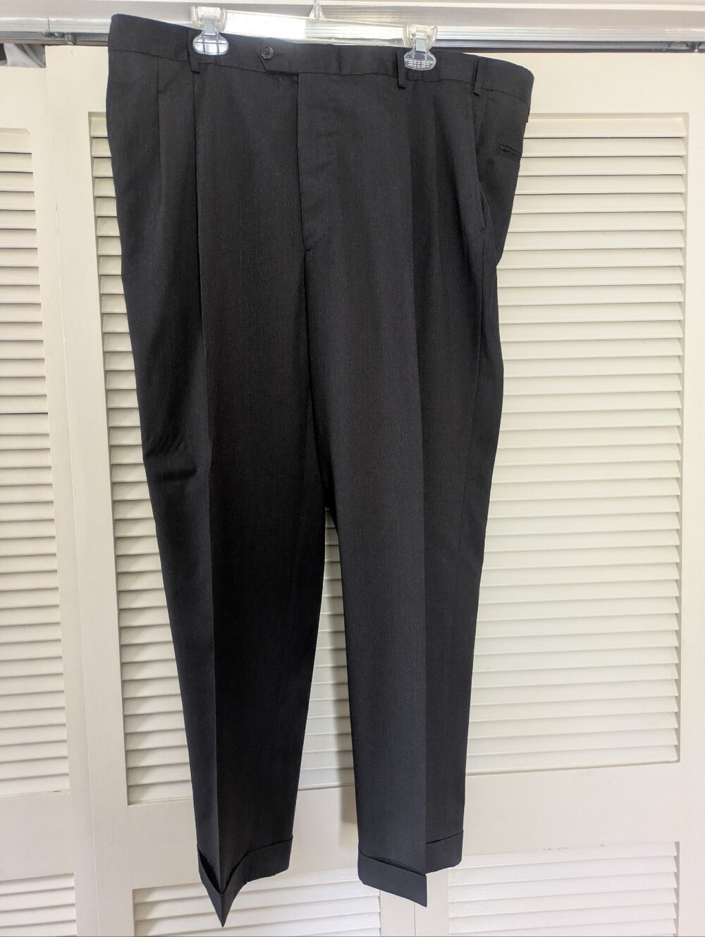 Men's Classic Charcoal Dark Grey Dress Pants NWOT